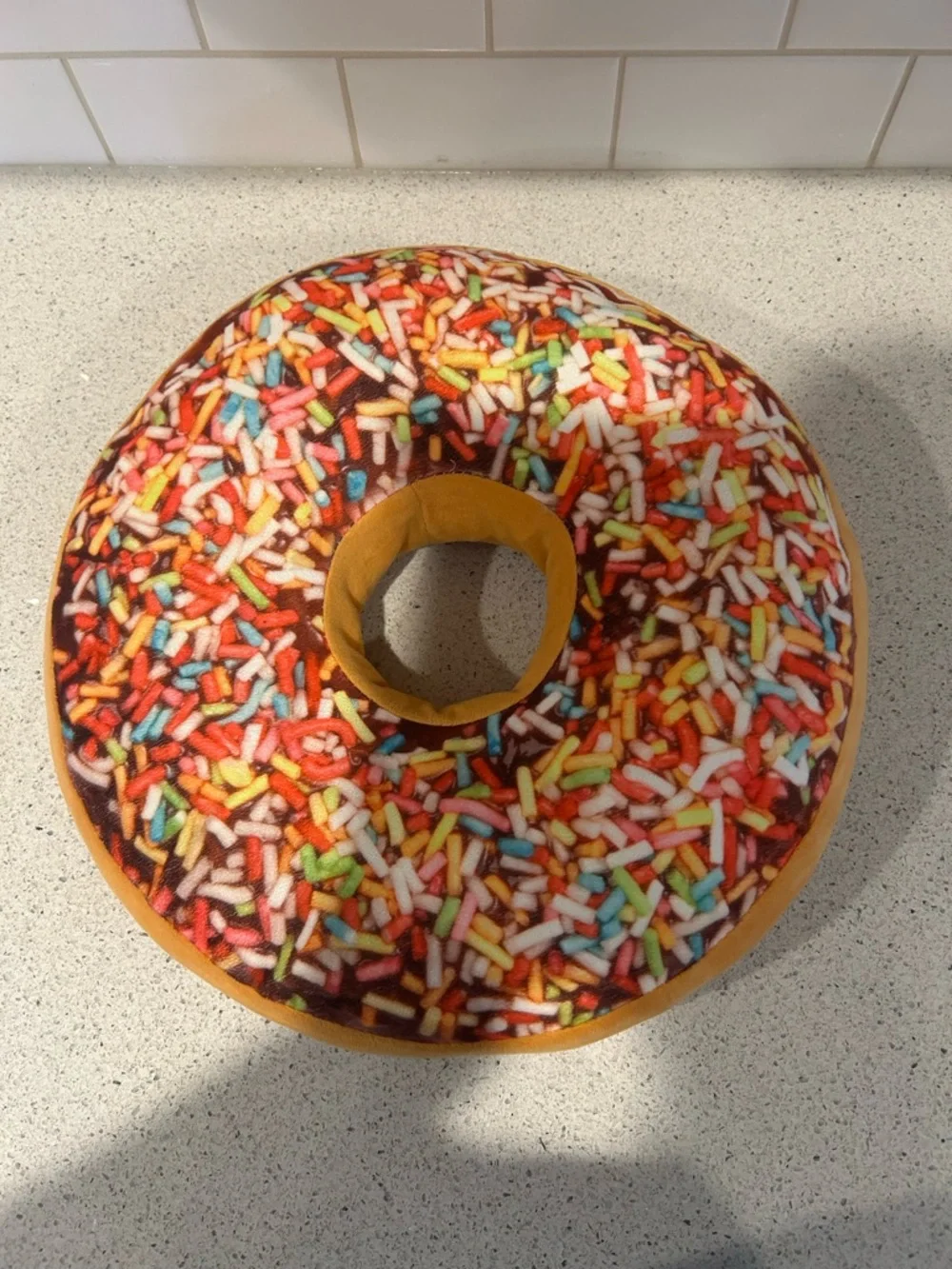 Plush Donut Party Pillow